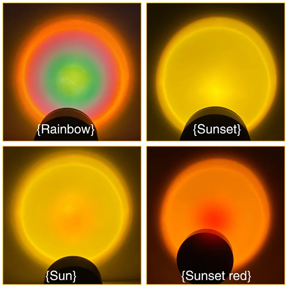 Lampe Sunset LED – Crée une Ambiance Coucher de Soleil Chez Toi