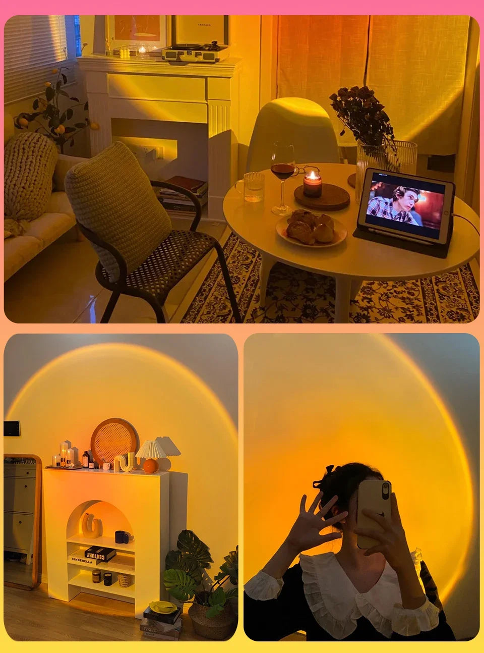 Lampe Sunset LED – Crée une Ambiance Coucher de Soleil Chez Toi