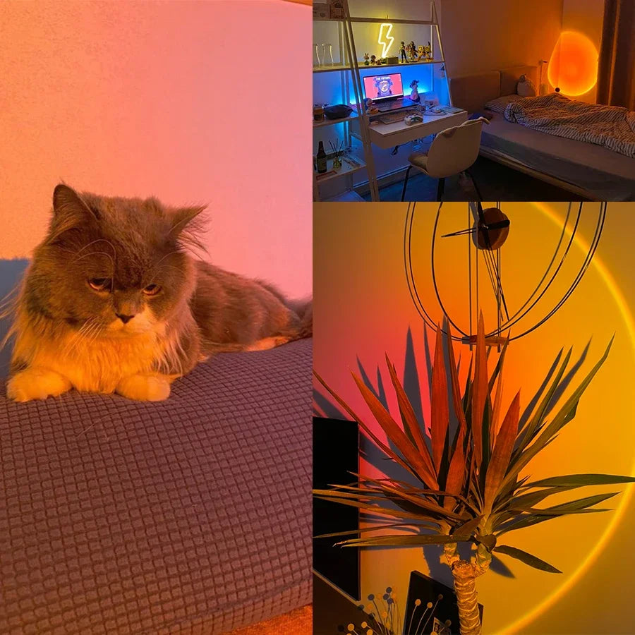 Lampe Sunset LED – Crée une Ambiance Coucher de Soleil Chez Toi
